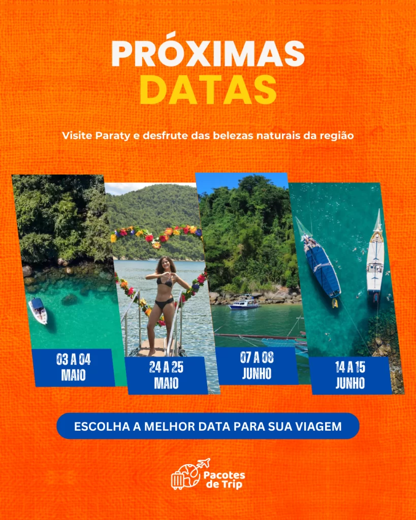 Bate e Volta Ilha dos Cocos em Paraty: Escuna, City Tour e Encantos Naturais