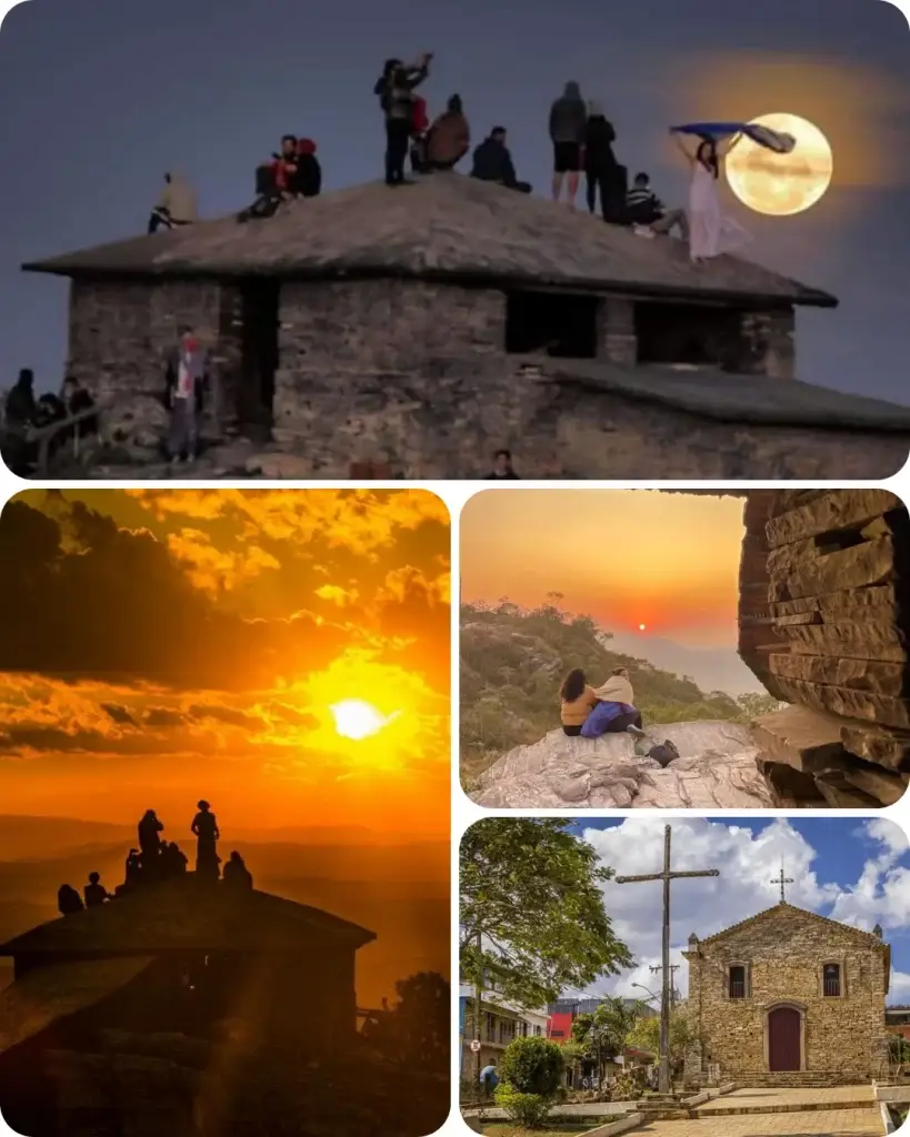 Por do Sol São Thomé das Letras, Piramide